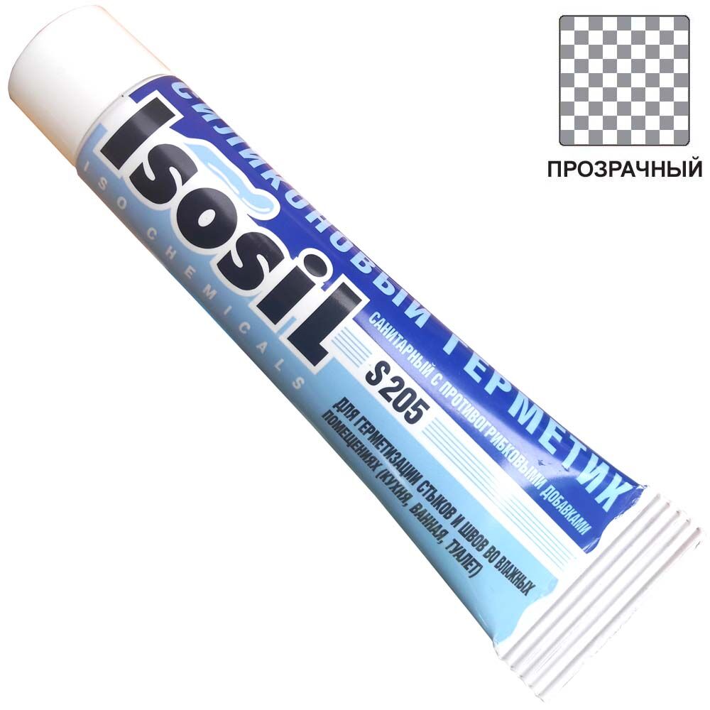 Герметик силиконовый санитарный бесцветный Isosil S205 115 мл 11