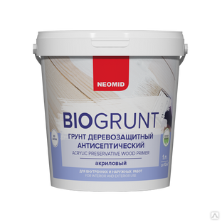 NEOMID BIOGRUNT Грунт антисептический для деревянных поверхностей (5 л) 