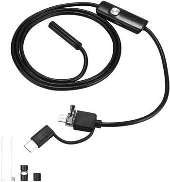 Эндоскоп 1м (Micro USB, USB, Type-C) Deko WEC-1 065-0153
